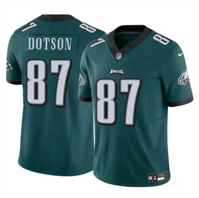 Men & Women & Youth Philadelphia Eagles #87 Jahan Dotson Green F.U.S.E Vapor Untouchable Limited Stitched Jersey